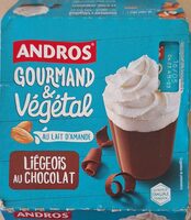 Dessert au lait d'amande et au chocolat