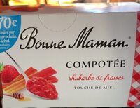 Compotée rhubarbe & fraisesTouche de Miel