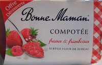 Compotée fraises & framboises