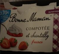 Compotée et chantilly fraise🍓