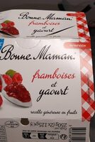 Framboises et yaourt au lait entier frais