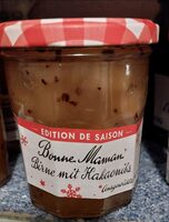 Birne mit Kakaonibs Marmelade