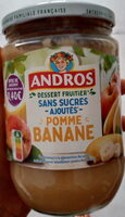 Dessert fruité pomme banane sans sucres ajoutés