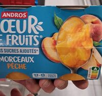 Coeur de fruits pêche