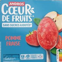 Coeur de fruits pomme fraise