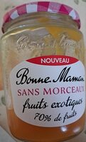 Confiture fruits exotiques sans morceaux
