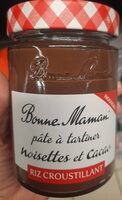Pate à tartiner noisettes et cacao riz croustillant