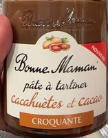 Pâte à tartiner cacahuètes et cacao croquante