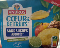 Cœur de fruits Pomme Ananas Citron vert