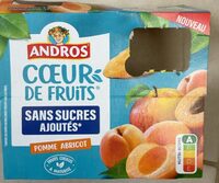 Cœur de fruits pomme abricot