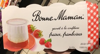 Yaourt à la confiture fraises, framboises