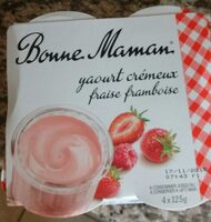 Yaourt crémeux fraise framboise