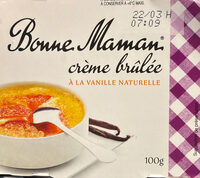 Crème brûlée a la vanille naturelle