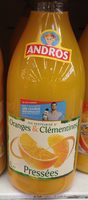Jus d'orange et clémentines pressées