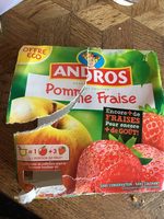 Dessert pomme fraise