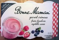 Yaourt crémeux fraise framboise myrtille cassis
