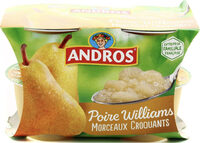 Dessert de poires williams avec morceaux