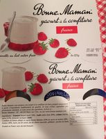 Yaourt à la confiture de fraise