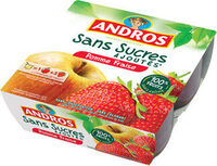 Compote Pomme Fraises Sans Sucres Ajoutés