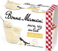 Riz au lait a la vanille naturelle
