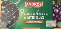 Fraîcheur de myrtilles