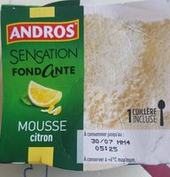 Sensation fondante mousse citron