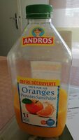 Jus d'orange pressé sans pulpe
