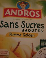 Andros sans sucre ajoutés pomme golden