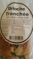 Brioche tranchée aux pépites de chocolat