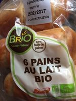 Brio Saveur-Nature - 6 pains au lait bio