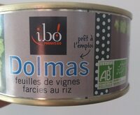 Dolmas feuilles de vignes farcies au riz