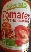 Tomates pelées en quartiers