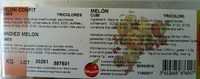 Cubes de melon confit