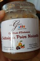 Confiture d'automne châtaigne poire noisette