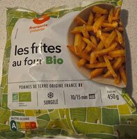 Les frites au four Bio