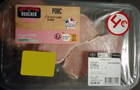 Côtes de porc filet sans os