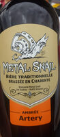 Métal snail Ambré