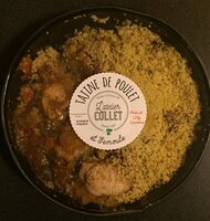 Tajine de poulet et semoule