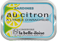 Sardines au citron et à l'huile d'arachide