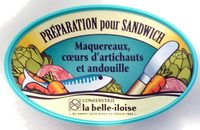 Préparation pour Sandwich Maquereaux, Coeurs d'artichaux et Andouille