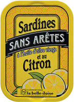 Sardines sans arêtes à l'huile d'olive et au citron