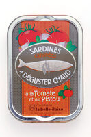 Sardines cuisinées à déguster chaud à la tomate et au pistou