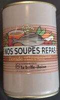 Soupe repas dorade aux topinambours, sarrasin et éclats de marron