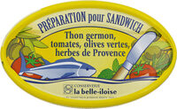 Préparation pour sandwich thon germon, poivrons, maïs et haricots rouges