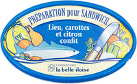 Préparation pour sandwich lieu, carottes et citron confit