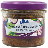Concassé d'aubergines et cabillaud