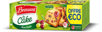 Brossard - cake aux fruits 2x250 gr offre eco