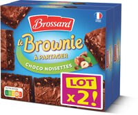 Brossard - lot 2 brownie chocolat noisettes 285gr