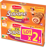 Lt2 p'tit savane roulo fraise x6 150g