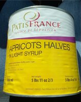 Oreillons dabricot au sirop leger